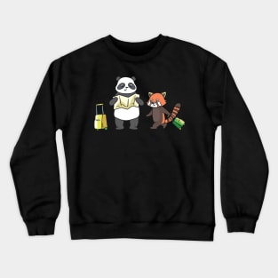 Panda traveling Crewneck Sweatshirt